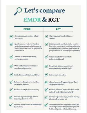 Root-Cause Therapy. Difference RCT & EMDR